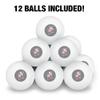 Bellarmine University Secondary Logo Novelty Table Tennis Ping Pong Ball 12 Pack with Storage Bag view 3