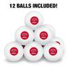 Western Kentucky Hilltopper Novelty Table Tennis Ping Pong Ball 12 Pack with Storage Bag view 3