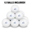UAH Secondary Logo Novelty Table Tennis Ping Pong Ball 12 Pack with Storage Bag view 3