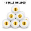 Game of Thrones Clegane Sigil Novelty Table Tennis Ping Pong Ball 12 Pack with Storage Bag view 3