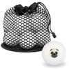 Cute Pug Face Pet Dog Novelty Table Tennis Ping Pong Ball 12 Pack with Storage Bag view 1