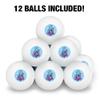 Care Bears: Unlock the Magic Grumy Bear Sigh Novelty Table Tennis Ping Pong Ball 12 Pack with Storage Bag view 3