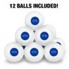 University of Wisconsin - Platteville Primary Logo Novelty Table Tennis Ping Pong Ball 12 Pack with Storage Bag view 3