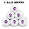 Sesame Street Count Face Novelty Table Tennis Ping Pong Ball 12 Pack with Storage Bag view 3