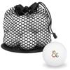 Ampersand & Floral Novelty Table Tennis Ping Pong Ball 12 Pack with Storage Bag
