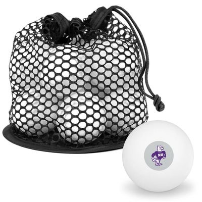 Niagara University Secondary Logo Novelty Table Tennis Ping Pong Ball 12 Pack with Storage Bag
