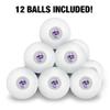 Niagara University Secondary Logo Novelty Table Tennis Ping Pong Ball 12 Pack with Storage Bag view 3