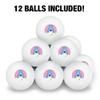 Care Bears Grumpy Bear Novelty Table Tennis Ping Pong Ball 12 Pack with Storage Bag view 3