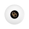 Oakland University Secondary Logo Novelty Table Tennis Ping Pong Ball 12 Pack with Storage Bag view 2