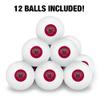 Central Washington University Primary Logo Novelty Table Tennis Ping Pong Ball 12 Pack with Storage Bag view 3