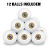 John Carroll University Secondary Logo Novelty Table Tennis Ping Pong Ball 12 Pack with Storage Bag view 3
