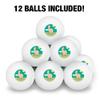 Cute and Fluffy Alpaca Novelty Table Tennis Ping Pong Ball 12 Pack with Storage Bag view 3