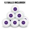 Niagara University Primary Logo Novelty Table Tennis Ping Pong Ball 12 Pack with Storage Bag view 3
