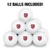 Colgate University Secondary Logo Novelty Table Tennis Ping Pong Ball 12 Pack with Storage Bag view 3