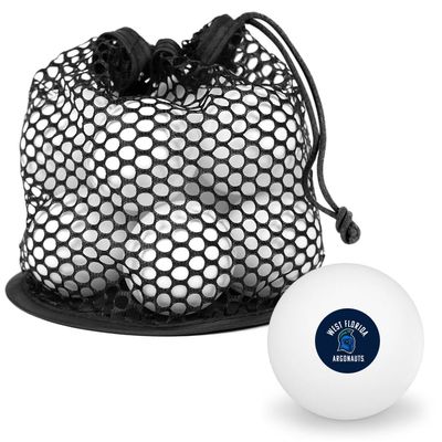 West Florida Argonauts Logo Novelty Table Tennis Ping Pong Ball 12 Pack with Storage Bag