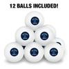 West Florida Argonauts Logo Novelty Table Tennis Ping Pong Ball 12 Pack with Storage Bag view 3