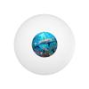 Coral Reef Dolphin and Sea Turtle Novelty Table Tennis Ping Pong Ball 12 Pack with Storage Bag view 2