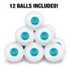 Time to Bounce House Funny Humor Novelty Table Tennis Ping Pong Ball 12 Pack with Storage Bag view 3