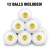 Sesame Street Big Bird Be Kind Novelty Table Tennis Ping Pong Ball 12 Pack with Storage Bag view 3