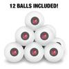 Sacred Heart University Secondary Logo Novelty Table Tennis Ping Pong Ball 12 Pack with Storage Bag view 3