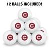 Colgate University Primary Logo Novelty Table Tennis Ping Pong Ball 12 Pack with Storage Bag view 3