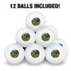 Cabin Critters Deer,Raccoons,Rabbits and Fox Novelty Table Tennis Ping Pong Ball 12 Pack with Storage Bag view 3