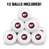West Texas A&M Primary Logo Novelty Table Tennis Ping Pong Ball 12 Pack with Storage Bag view 3