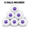 City College of New York Primary Logo Novelty Table Tennis Ping Pong Ball 12 Pack with Storage Bag view 3