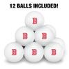 Bradley University Secondary Logo Novelty Table Tennis Ping Pong Ball 12 Pack with Storage Bag view 3