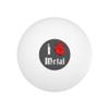 I Heart Metal Love Funny Humor Novelty Table Tennis Ping Pong Ball 12 Pack with Storage Bag view 2