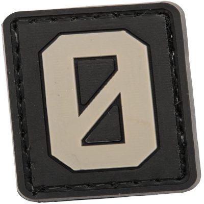 Evike - PVC Hook and Loop Letters & Numbers Patch Grey (Number: 0)