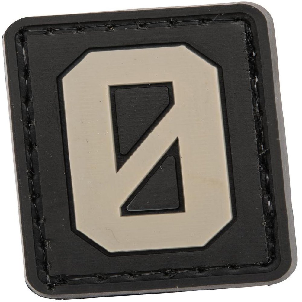 Evike - PVC Hook and Loop Letters & Numbers Patch Grey (Number: 0)