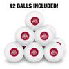 The Ohio State University Primary Logo Novelty Table Tennis Ping Pong Ball 12 Pack with Storage Bag view 3