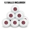 Be Merry Christmas Wreath Novelty Table Tennis Ping Pong Ball 12 Pack with Storage Bag view 3