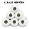 California State University Monterey Bay Secondary Logo Novelty Table Tennis Ping Pong Ball 12 Pack with Storage Bag view 3
