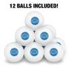 All My Puns Are On Porpoise Purpose Funny Humor Novelty Table Tennis Ping Pong Ball 12 Pack with Storage Bag view 3