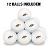 Smallmouth Bass Fishing 1 Novelty Table Tennis Ping Pong Ball 12 Pack with Storage Bag view 3