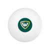 Wayne State University Primary Logo Novelty Table Tennis Ping Pong Ball 12 Pack with Storage Bag view 2
