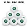 Wayne State University Primary Logo Novelty Table Tennis Ping Pong Ball 12 Pack with Storage Bag view 3