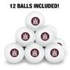 Alabama A&M University Primary Logo Novelty Table Tennis Ping Pong Ball 12 Pack with Storage Bag view 3