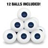 Worcester State University Lancers Logo Novelty Table Tennis Ping Pong Ball 12 Pack with Storage Bag view 3