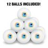 Sesame Street Cookie Monster Me Amazing Novelty Table Tennis Ping Pong Ball 12 Pack with Storage Bag view 3