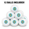 Good For Muffin Nothing Funny Humor Novelty Table Tennis Ping Pong Ball 12 Pack with Storage Bag view 3