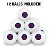 University of Dayton Secondary Novelty Table Tennis Ping Pong Ball 12 Pack with Storage Bag view 3