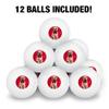 Bowtie Valentine Puppy Novelty Table Tennis Ping Pong Ball 12 Pack with Storage Bag view 3