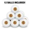 Otterbein University Secondary Logo Novelty Table Tennis Ping Pong Ball 12 Pack with Storage Bag view 3