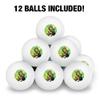 DC Super Hero Girls Green Lantern Novelty Table Tennis Ping Pong Ball 12 Pack with Storage Bag view 3