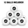 Gone Fishing Novelty Table Tennis Ping Pong Ball 12 Pack with Storage Bag view 3