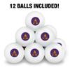 Alcorn Primary Logo Novelty Table Tennis Ping Pong Ball 12 Pack with Storage Bag view 3