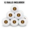 Curd Nerd Cheese Funny Humor Novelty Table Tennis Ping Pong Ball 12 Pack with Storage Bag view 3
